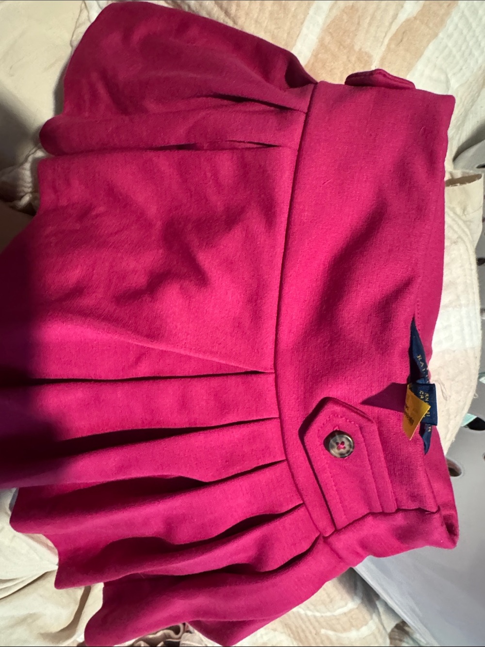 Toddler Polo Ralph Lauren Fuchsia Pleated Skirt